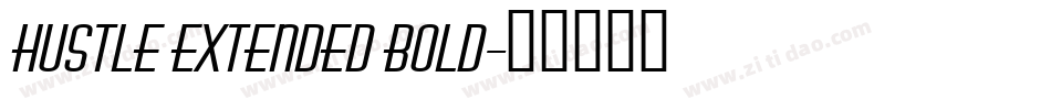 Hustle Extended Bold字体转换